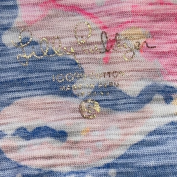 Lilly Pulitzer women’s Kaia Knit Tunic Top Bennet Blue Bay Dreamin Size small - Picture 4 of 7